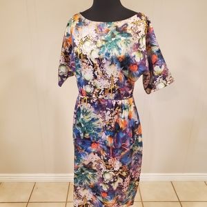 Kingdom & State Sz XL Floral Print Sheath Dress